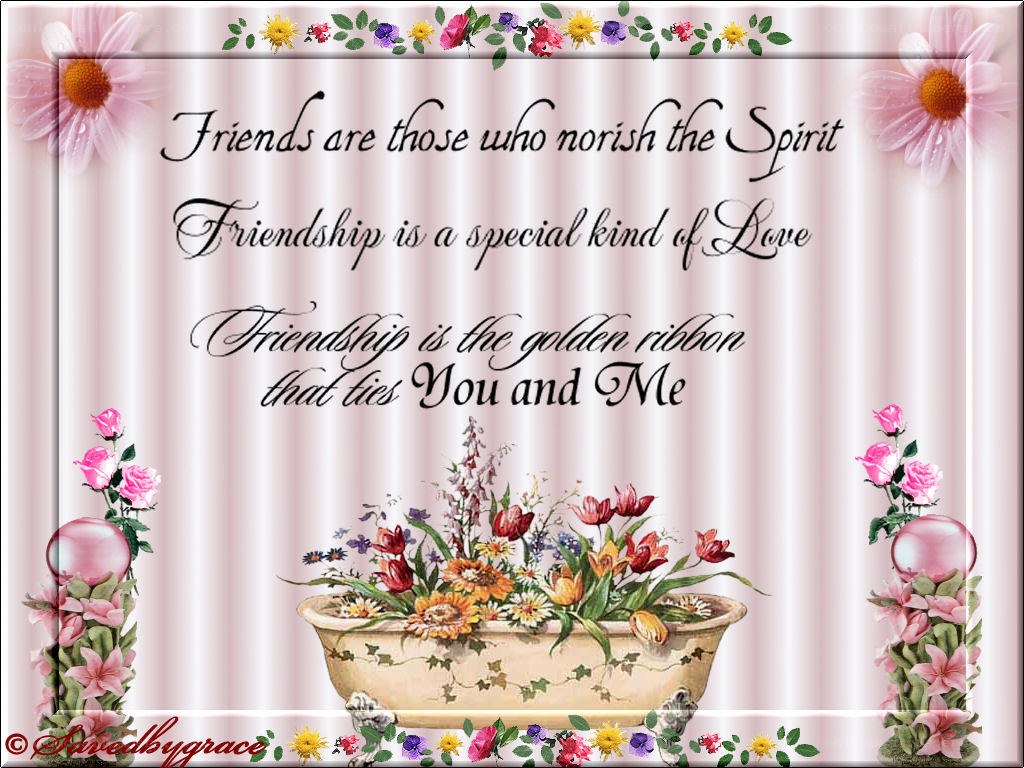 Friendship quotes with flowers