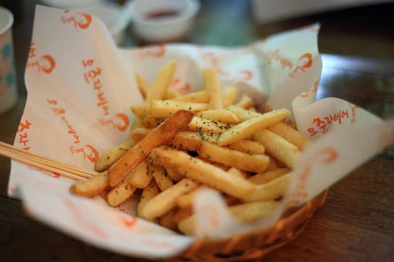 fries in a basket