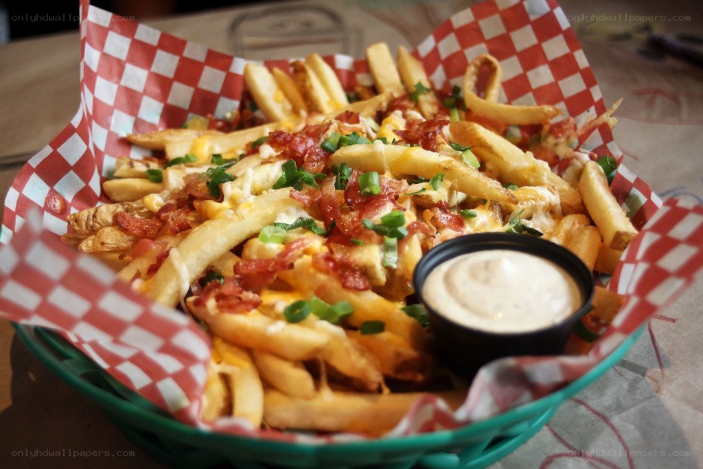 fries with bacon and cheese