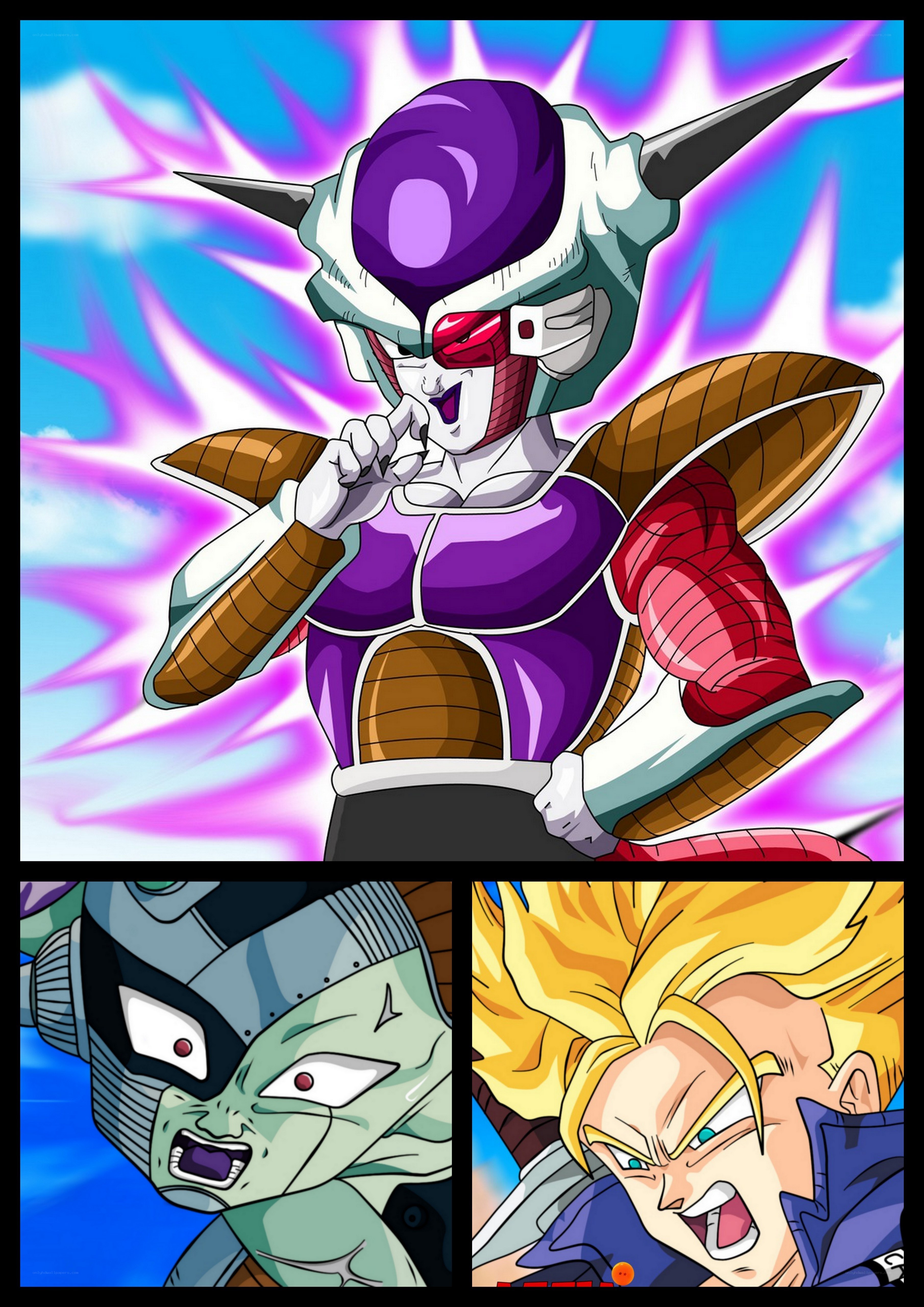 Frieza and Goku battle