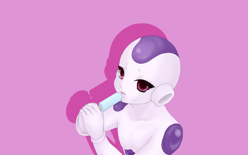 Frieza eating ice cream