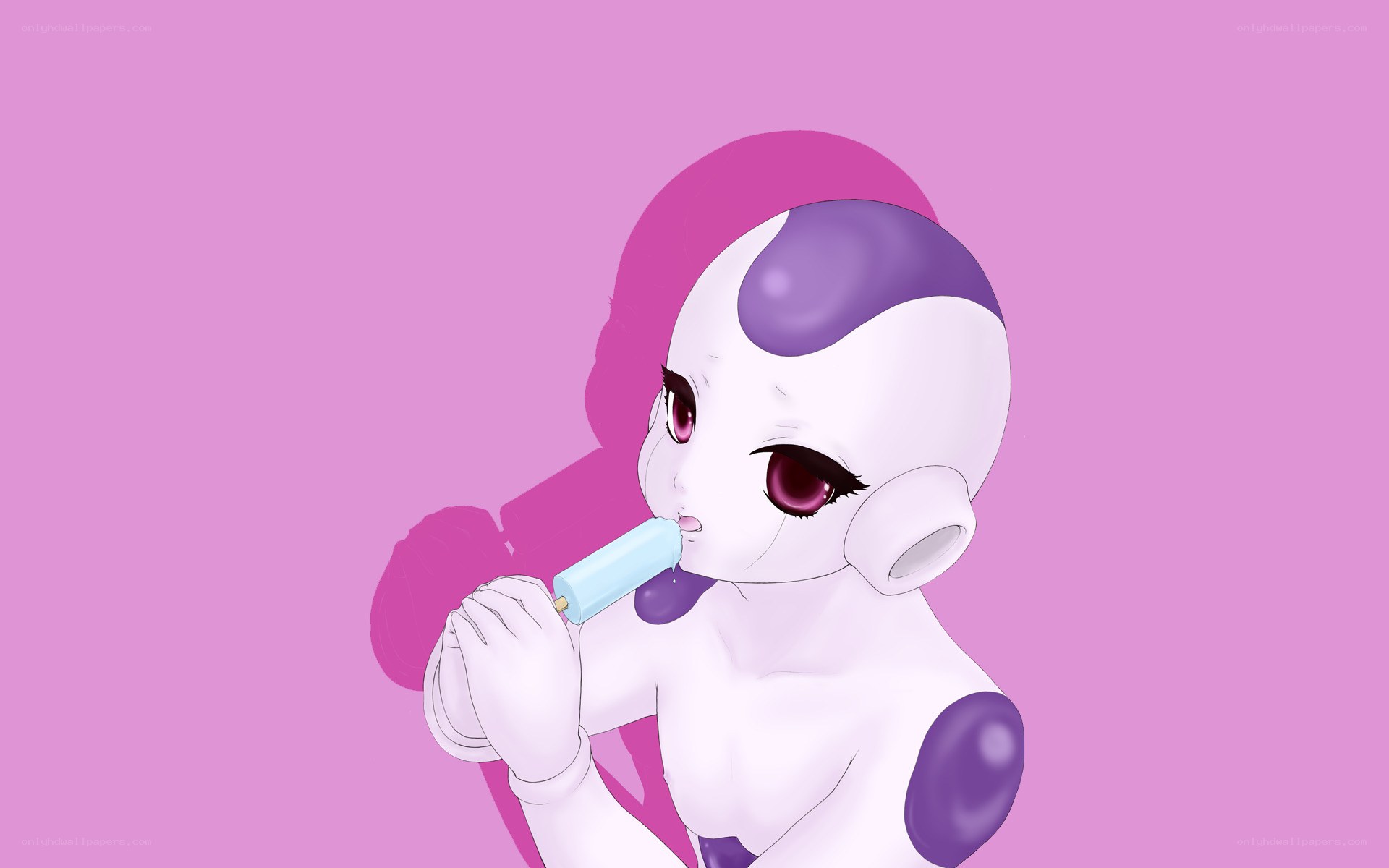 Frieza eating ice cream