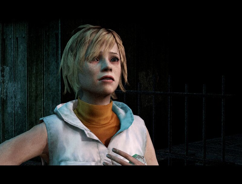 frightened girl in a dark room