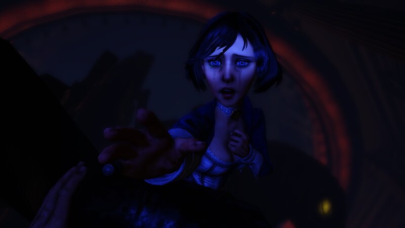 frightened girl in dark tunnel