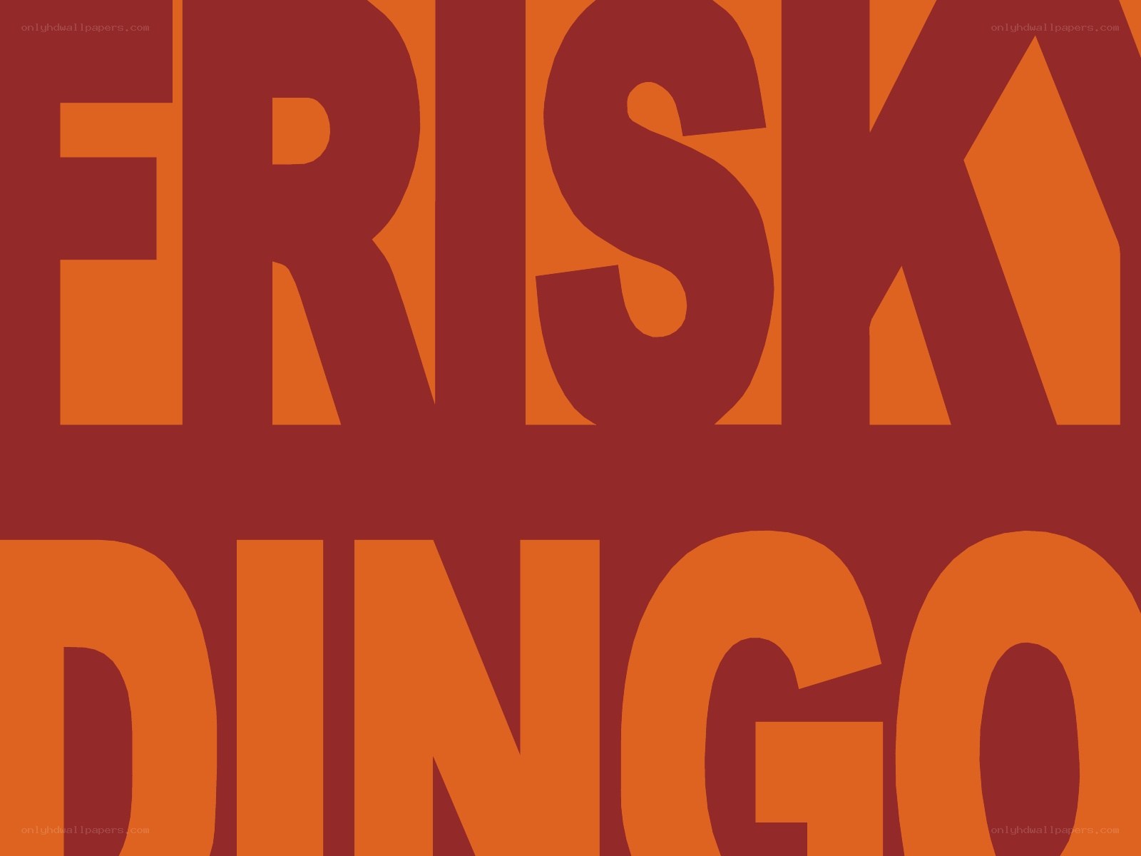 Frisk Dingo text design