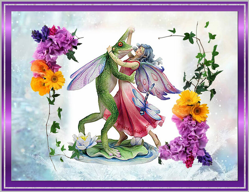 Frog and Fairy Figurine