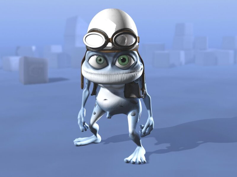 frog character in goggles