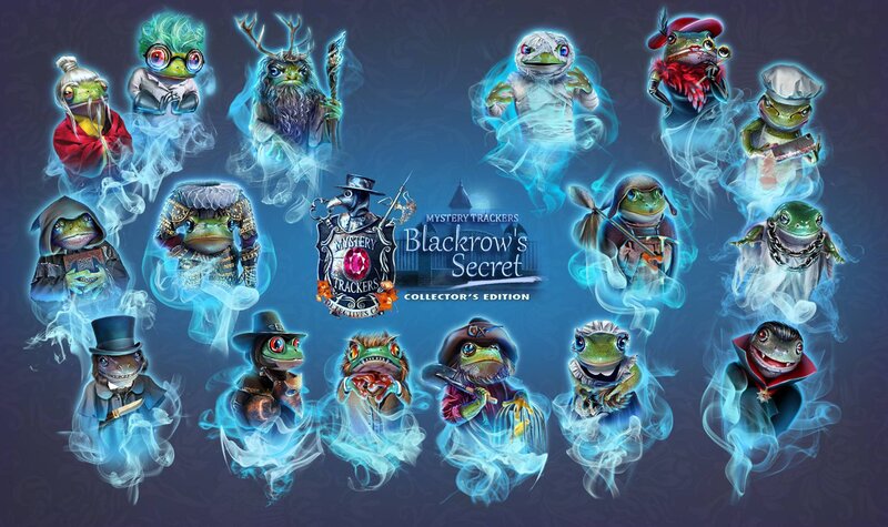 Frog Characters in Costumes — Blue