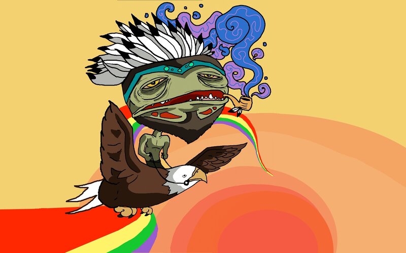 frog chief on eagle