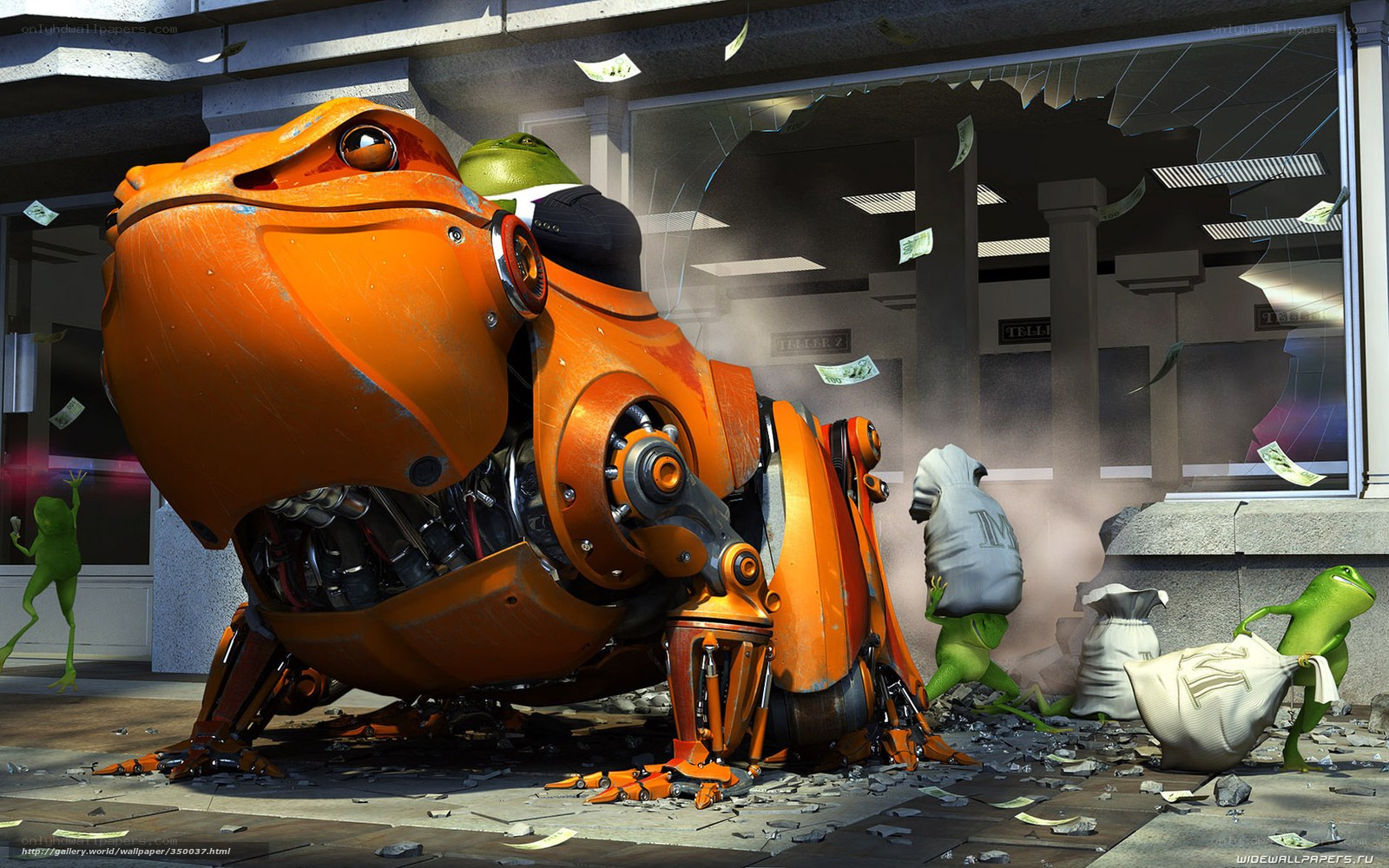 Frog Heist in a Bank