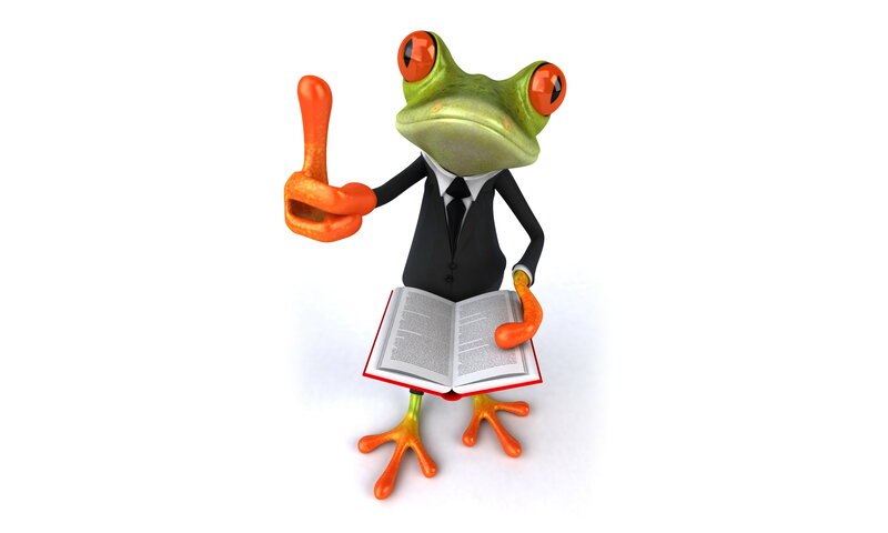Frog in a Suit — Green, Playful