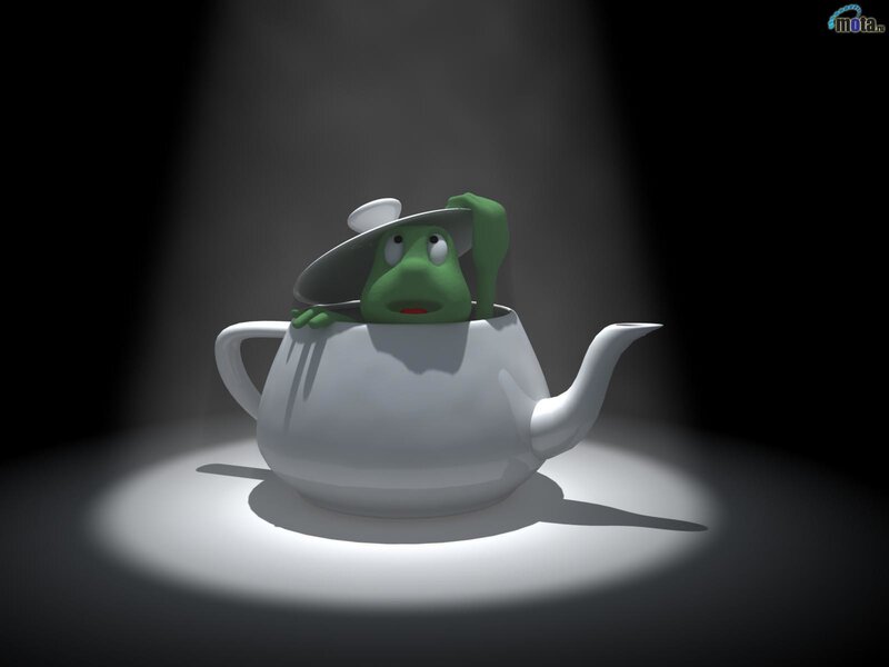 frog in a teapot
