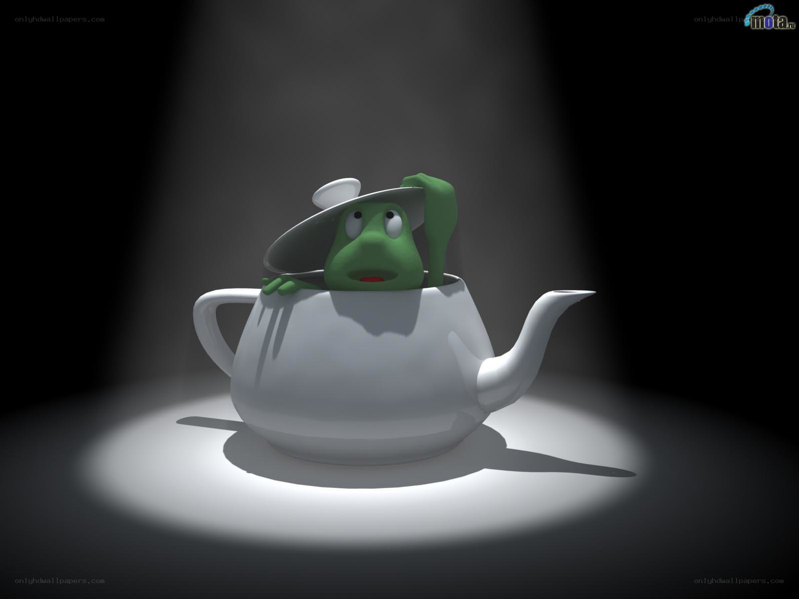 frog in a teapot