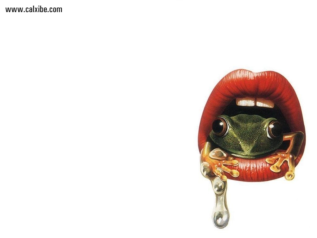 frog in open mouth