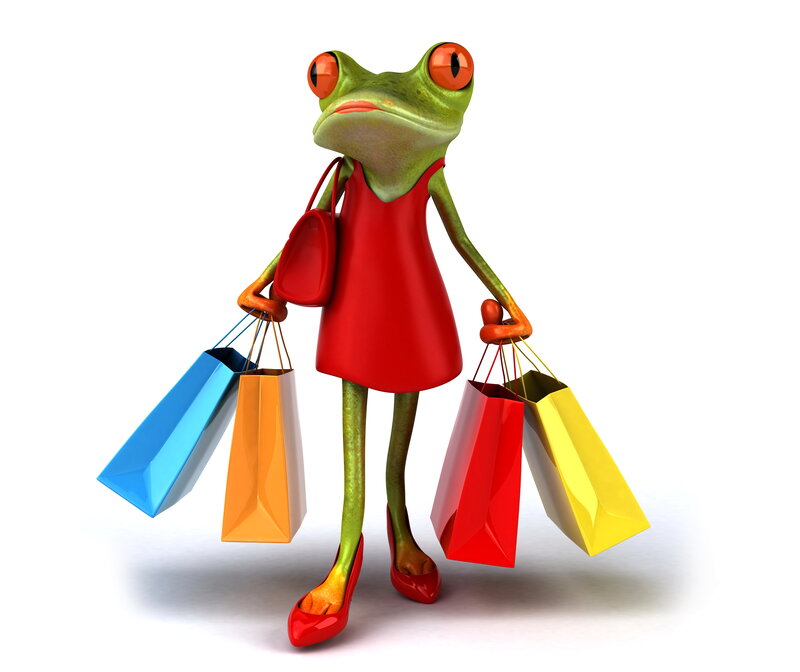 Frog in Red Dress