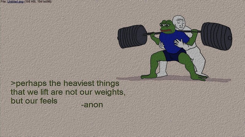 Frog Lifting Weights