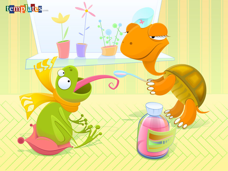 frog patient with turtle nurse
