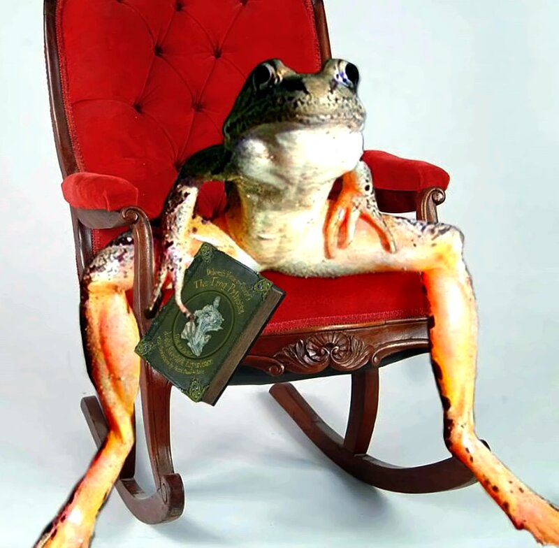 Frog Reading Book