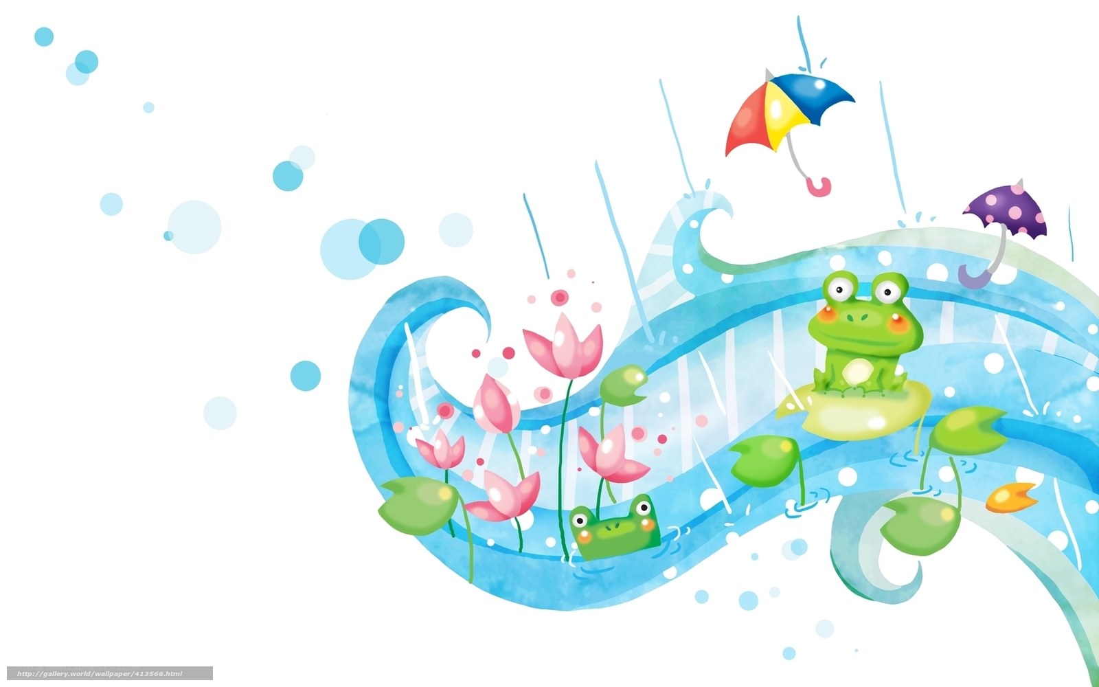Frogs in the rain
