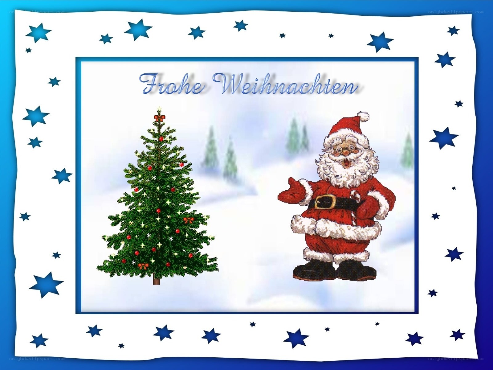 Frohe Weihnachten card