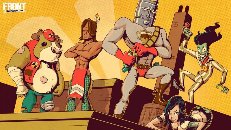 Front Army character lineup