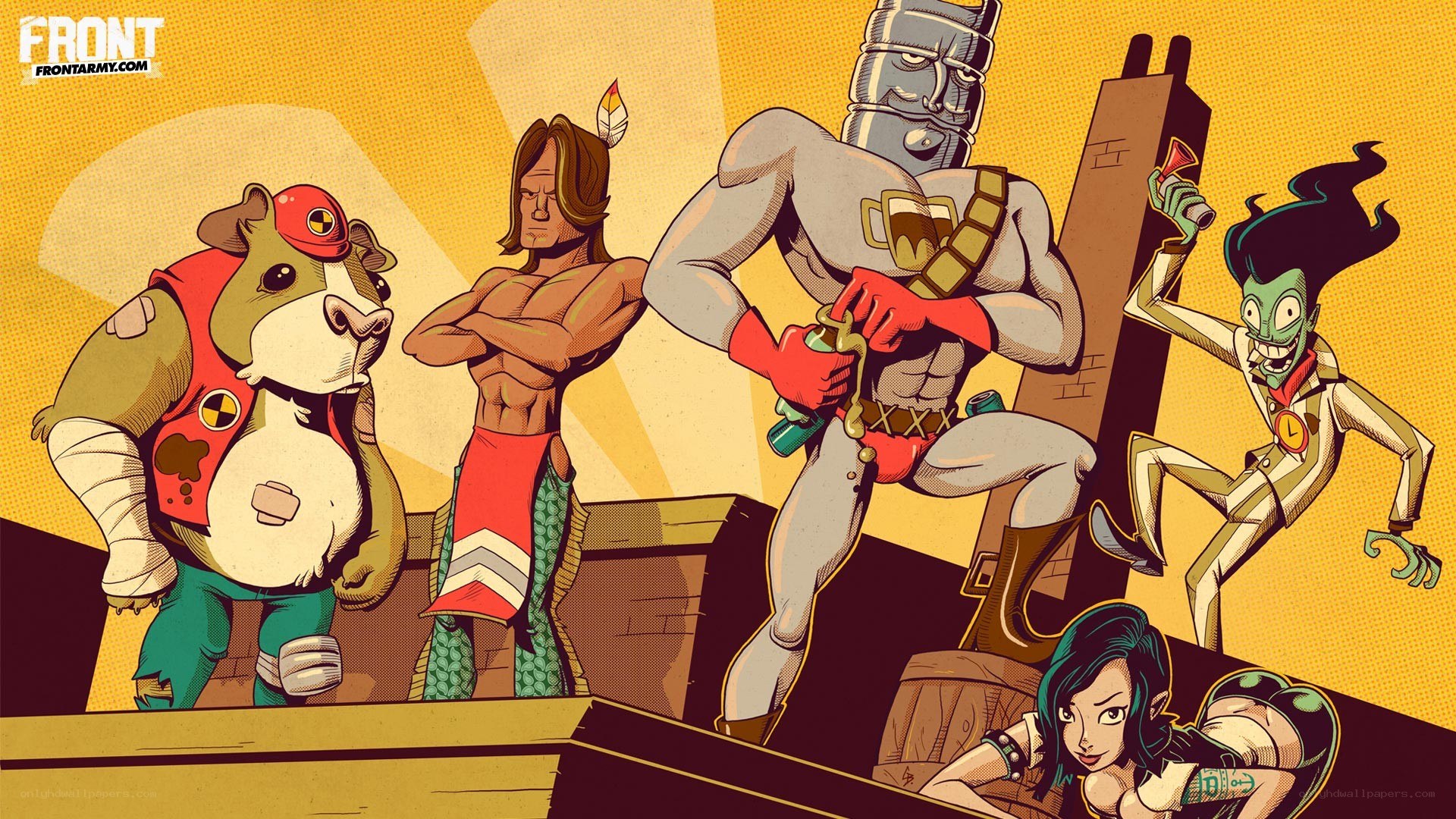 Front Army character lineup