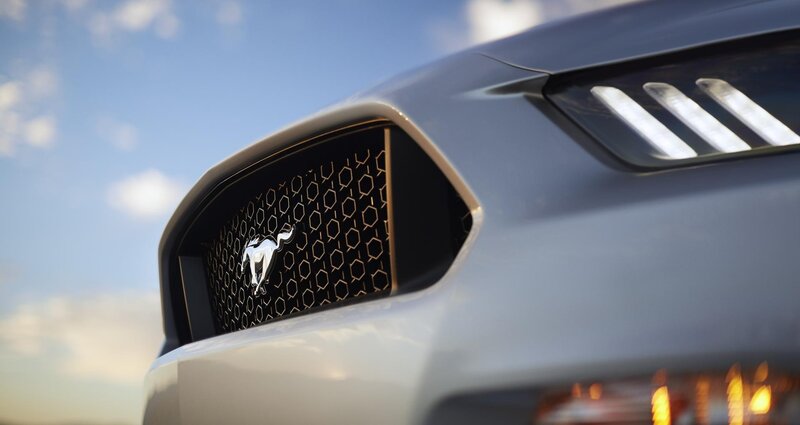 Front Grille of a Car — Silver