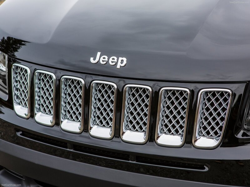 Front Grille of a Jeep — Black