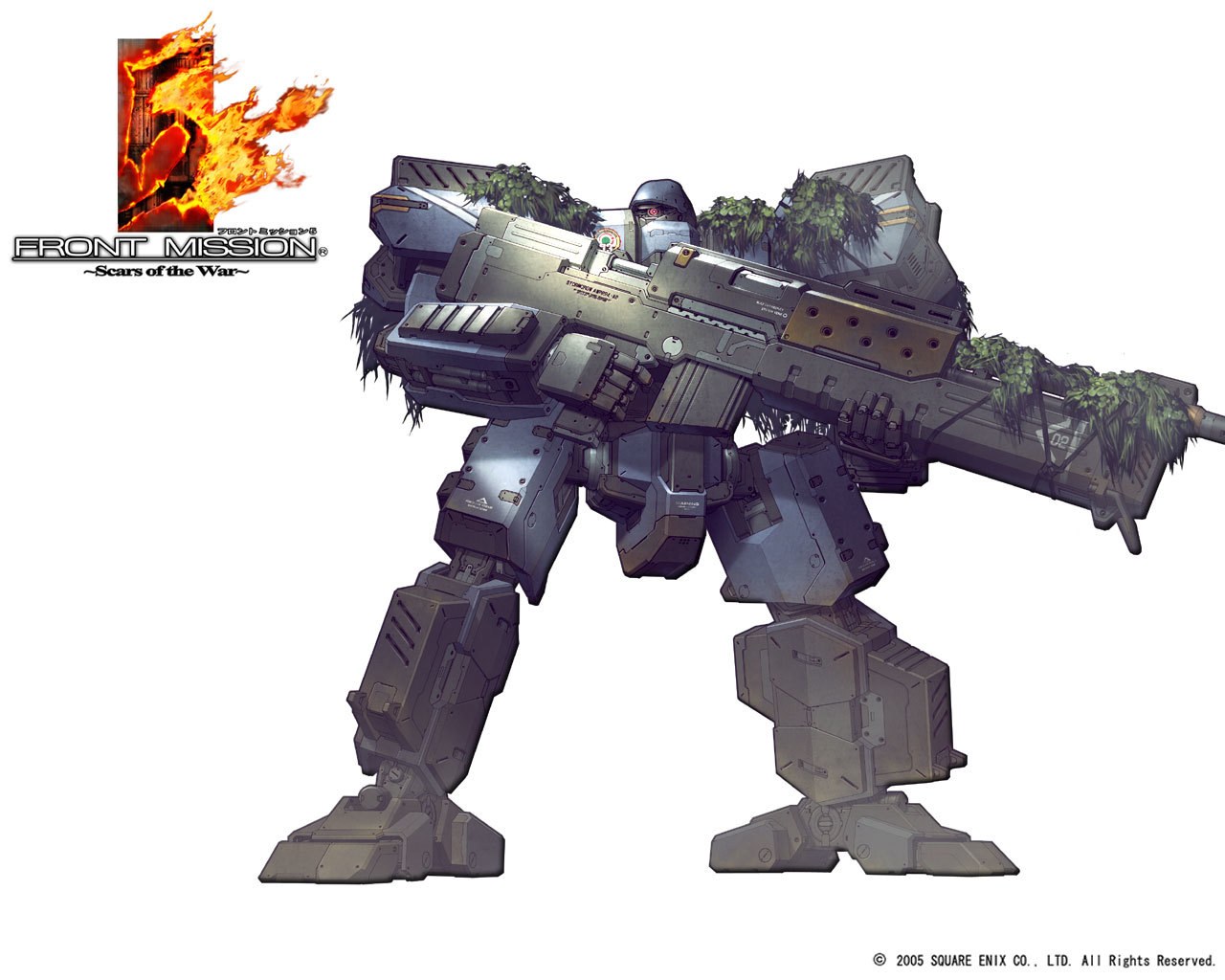 Front Mission mech concept art