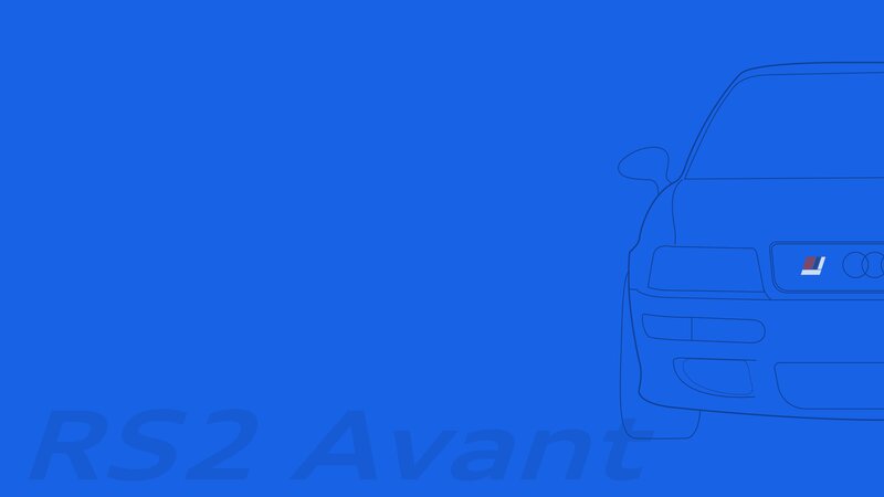 Front of a Car — Blue