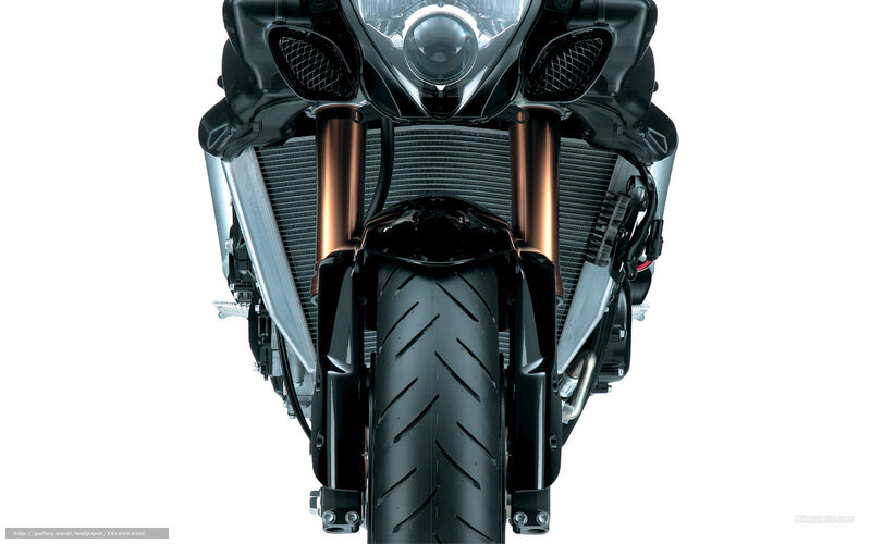 Front of a Motorcycle — Black