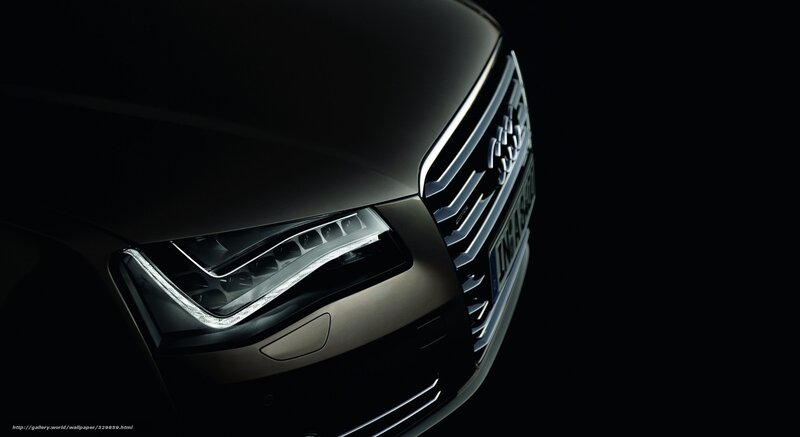 Front of Black Audi Car — Dramatic