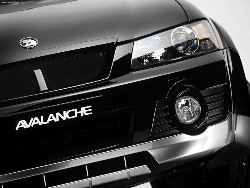 front of black avalanche car
