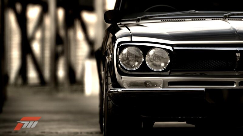Front of Black Car — Dramatic, 3d Render