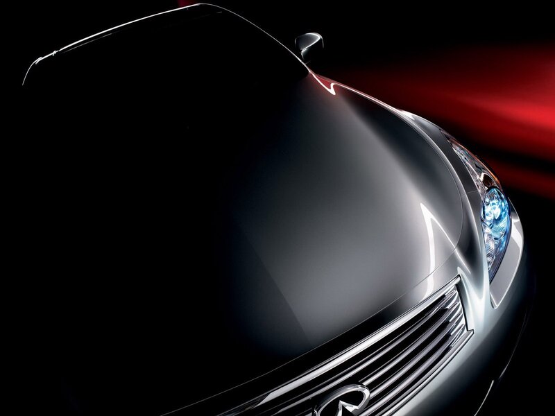 Front of Black Car — Dramatic, Photograph, Headlight, Grille