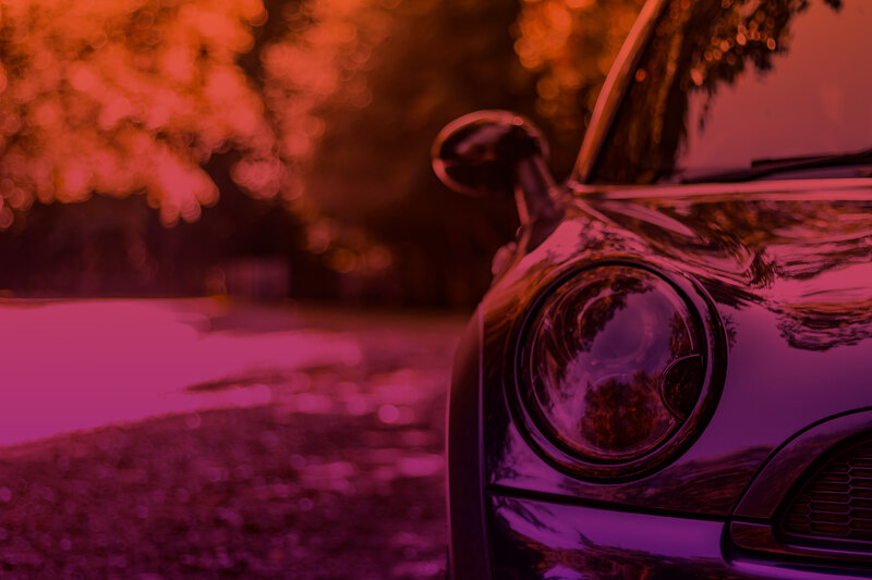 Front of Black Car — Red