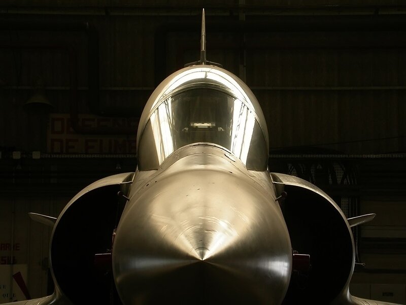 Front of Fighter Jet — Silver
