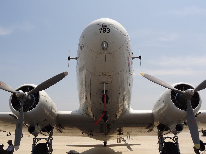 Front of Propeller Plane