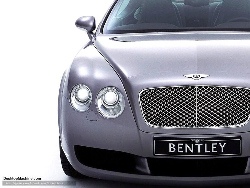 Front of Silver Bentley