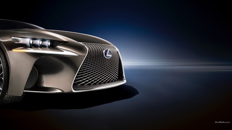 Front of Silver Lexus Car
