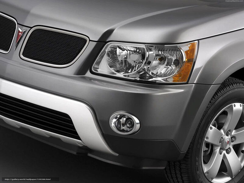 front of silver pontiac suv