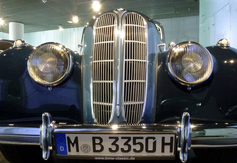 Front of Vintage Car — Black, Neutral