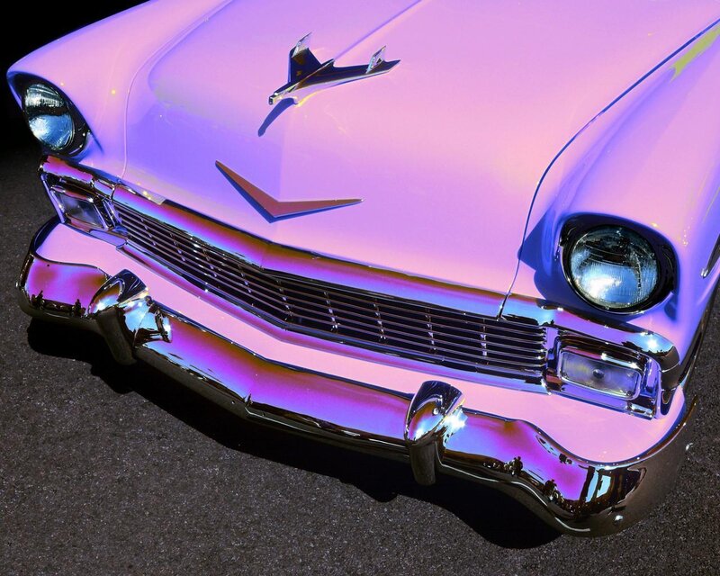 Front of Vintage Car