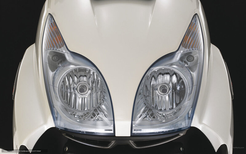 Front of White Scooter — Neutral