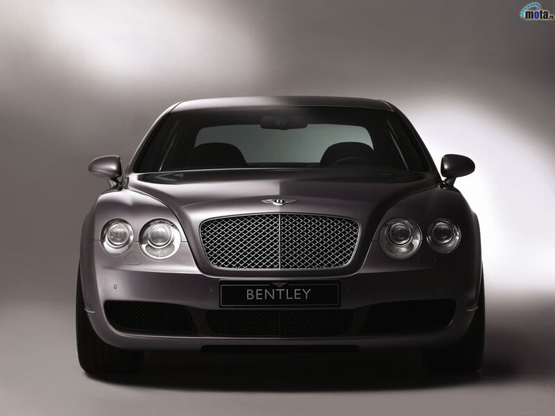 Front view of a Bentley car