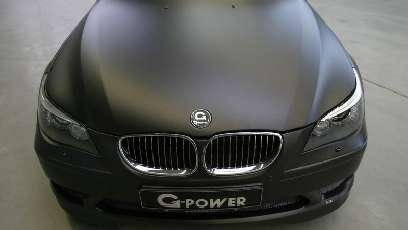 front view of a black car