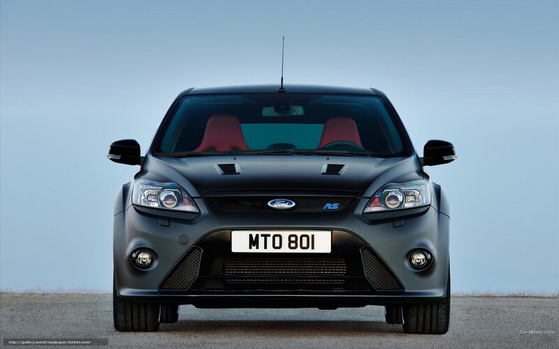 front view of a black car