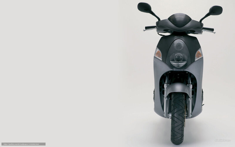 front view of a black scooter