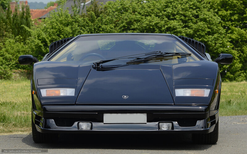 front view of a black sports car