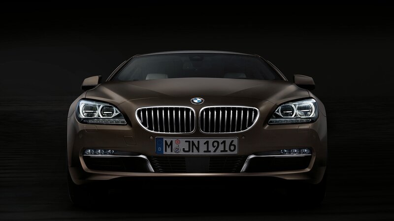 Front view of a BMW car